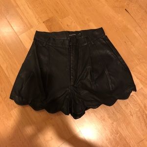 MINKPINK leather shorts